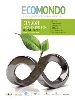Brochure Ecomondo 2014