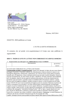 comunicato rdo pubblicati