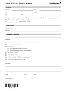 Modulo di disdetta del conto bancario (PDF)