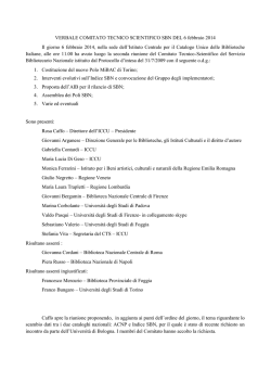 6 febbraio 2014 - ICCU