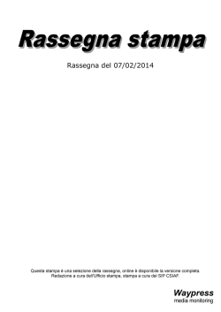 Rassegna del 07/02/2014