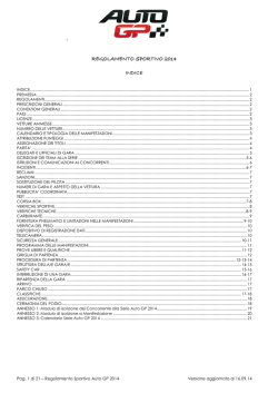 REGOLAMENTO SPORTIVO AUTO GP 2014 _Tucconi
