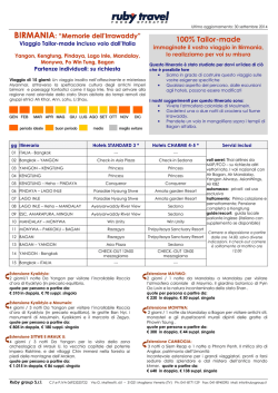 BIRMANIA Memorie dell Irrawaddy INVERNO 2014-15