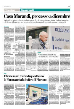 Caso Morandi, processo a dicembre