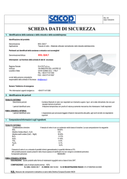 SCHEDA SICUREZZA ISOL QUILT