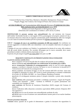 bando - Ambito Territoriale Sociale 6 Fano