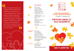 Depliant corso 2014 - AVO San Donato Milanese