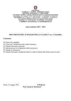 Documento del 15 maggio 5CS
