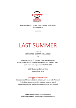 pressbook - Bolero Film