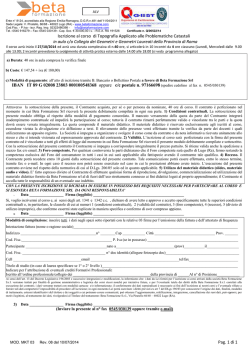 Pag. 1 di 1 Iscrizione al corso di Topografia Applicato alle