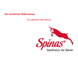 Ein herzliches Willkommen Un caloroso benvenuto