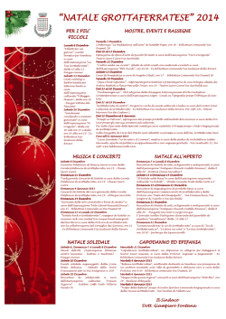 Scarica il programma degli eventi