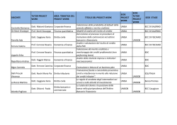 DISCENTE TUTOR PROJECT WORK AREA TEMATICA DEL