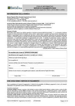 Incassi e pagamenti Soci