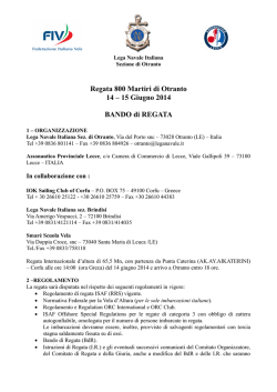 BANDO di REGATA - LEGA NAVALE ITALIANA