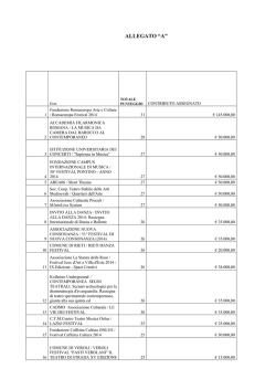 Allegato A - Graduatoria e assegnazione dei
