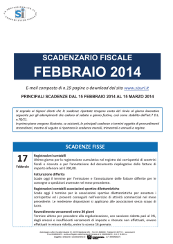 FEBBRAIO 2014 - Unione degli Industriali della Provincia di Venezia