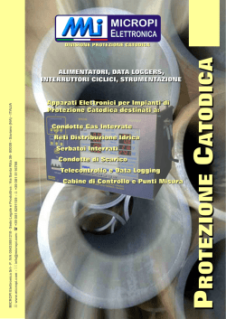 catalogo protezione catodica
