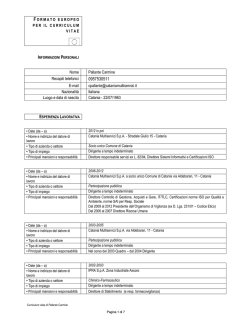 cv_pallante - cataniamultiservizi.it