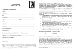 APS Il laboratorio DANZA 2014 - 2015 Data, Firma