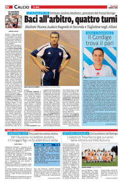 Il Gordige trova il pari