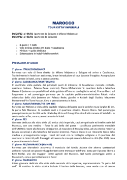 MAROCCO - Argonauta Viaggi