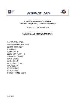 PONYADI 2014 - Fise Lazio