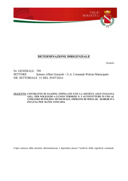 Scarica Allegato - Comune di Molfetta
