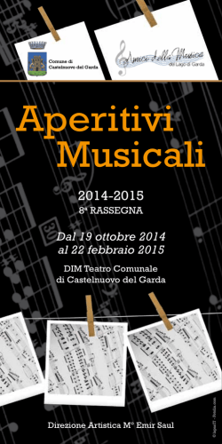 Opuscolo Aperitivi musicali 2014-2015