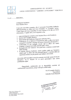 associazione ex allievi liceo scientifico &ldquo;amedeo avogadro" vercelli