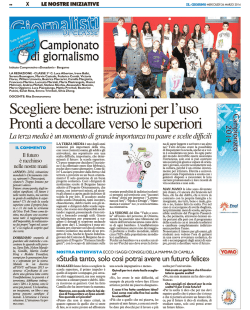 g-bgb - x - Campionato di Giornalismo il Giorno