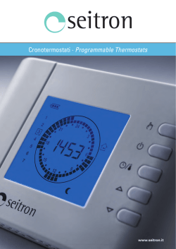 Depliant cronotermostati