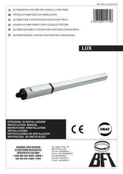 istruzioni di installazione installation manual instructions d