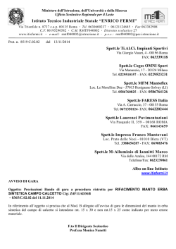 Istituto Tecnico Industriale Statale “ENRICO FERMI” Spett.le Ti.Al.Ci