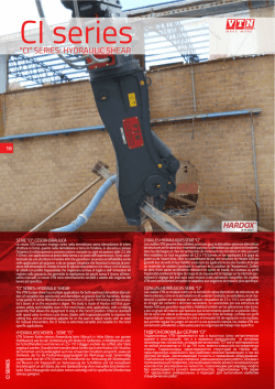 &ldquo;CI&rdquo; SERIES: HYDRAULIC SHEAR