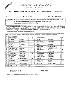 delcc.12 - Comune di Adrano