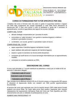 Bando - Associazione Italiana Dislessia