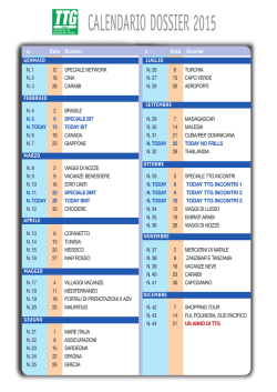 CALENDARIO DOSSIER 2015