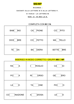 completa con mo n. bam ino ca pione co pito dice bre co fetto ma