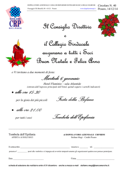 Auguri - Dopolavoro CRP