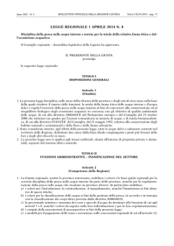 LEGGE REGIONALE 1 APRILE 2014 N. 8