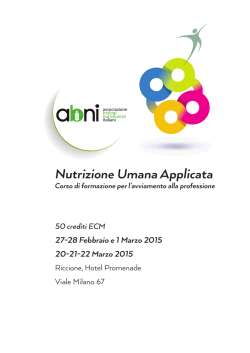Scarica il programma completo del corso