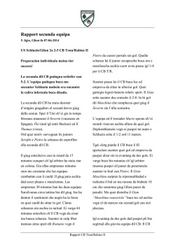 Rapport secunda equipa