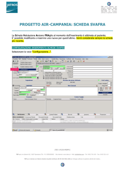PROGETTO AIR-CAMPANIA: SCHEDA SVAFRA