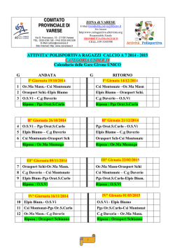 COMITATO PROVINCIALE DI VARESE - csiragazziva