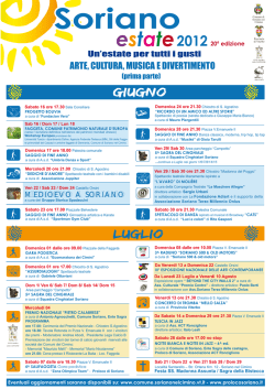 Leggi volantino - Comune di Soriano nel Cimino