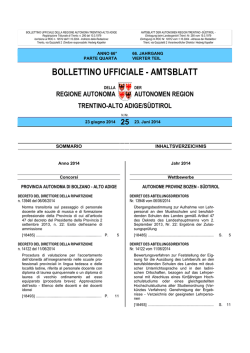 Bollettino n. 25 del 23 giugno 2014