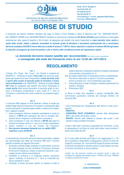 Borse di studio BIM