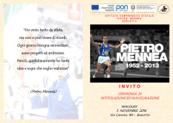 invito alla cerimonia e programma