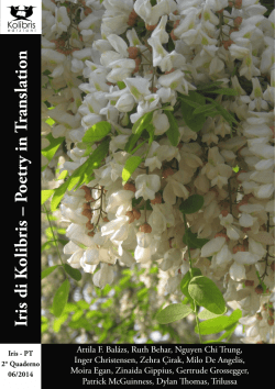 Iris di K olibris – Poetry in Translation